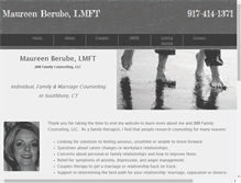 Tablet Screenshot of maureenberube.com